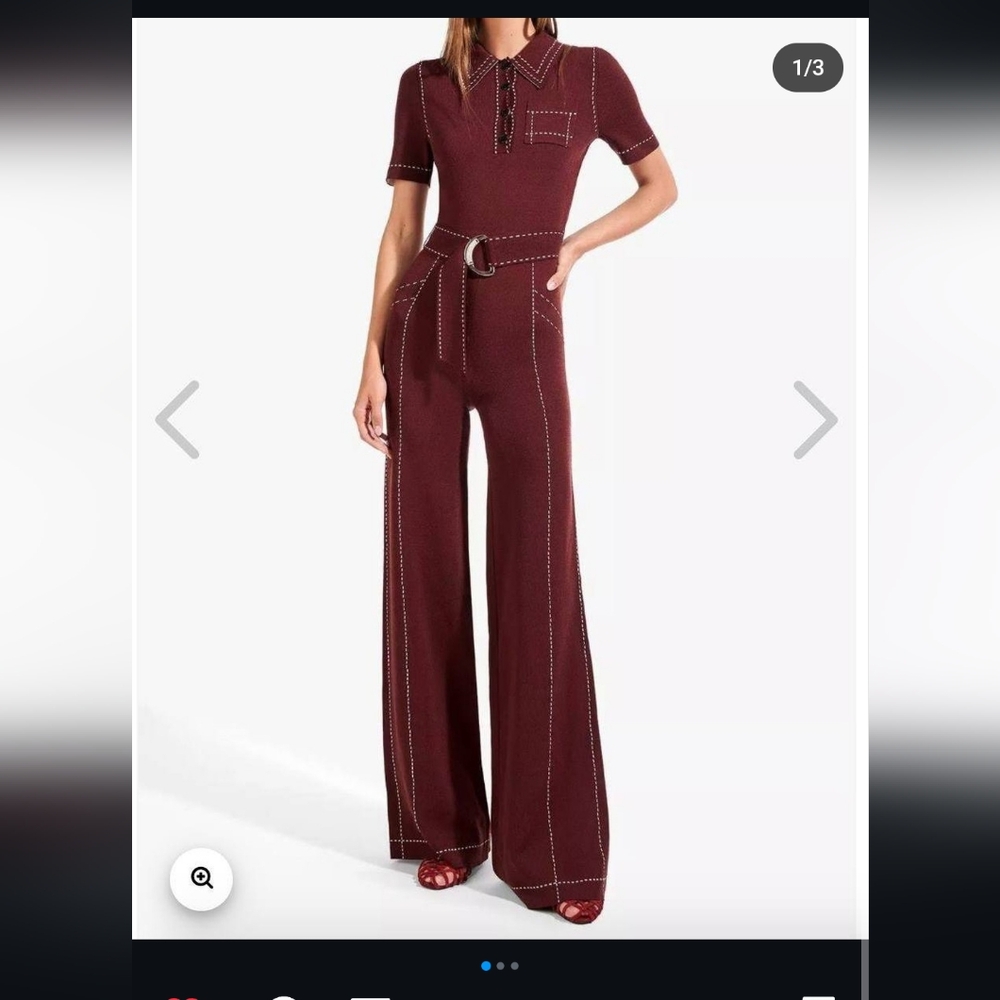 ISO Staud scoop neck jumpsuit viv knit